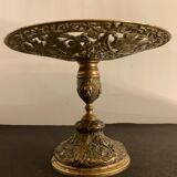 Openwork mythological cup in bronze on pedestal, Renaissance style