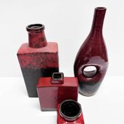 Suite de quatre vases céramique modernistes. Allemagne, années 60 et 70.