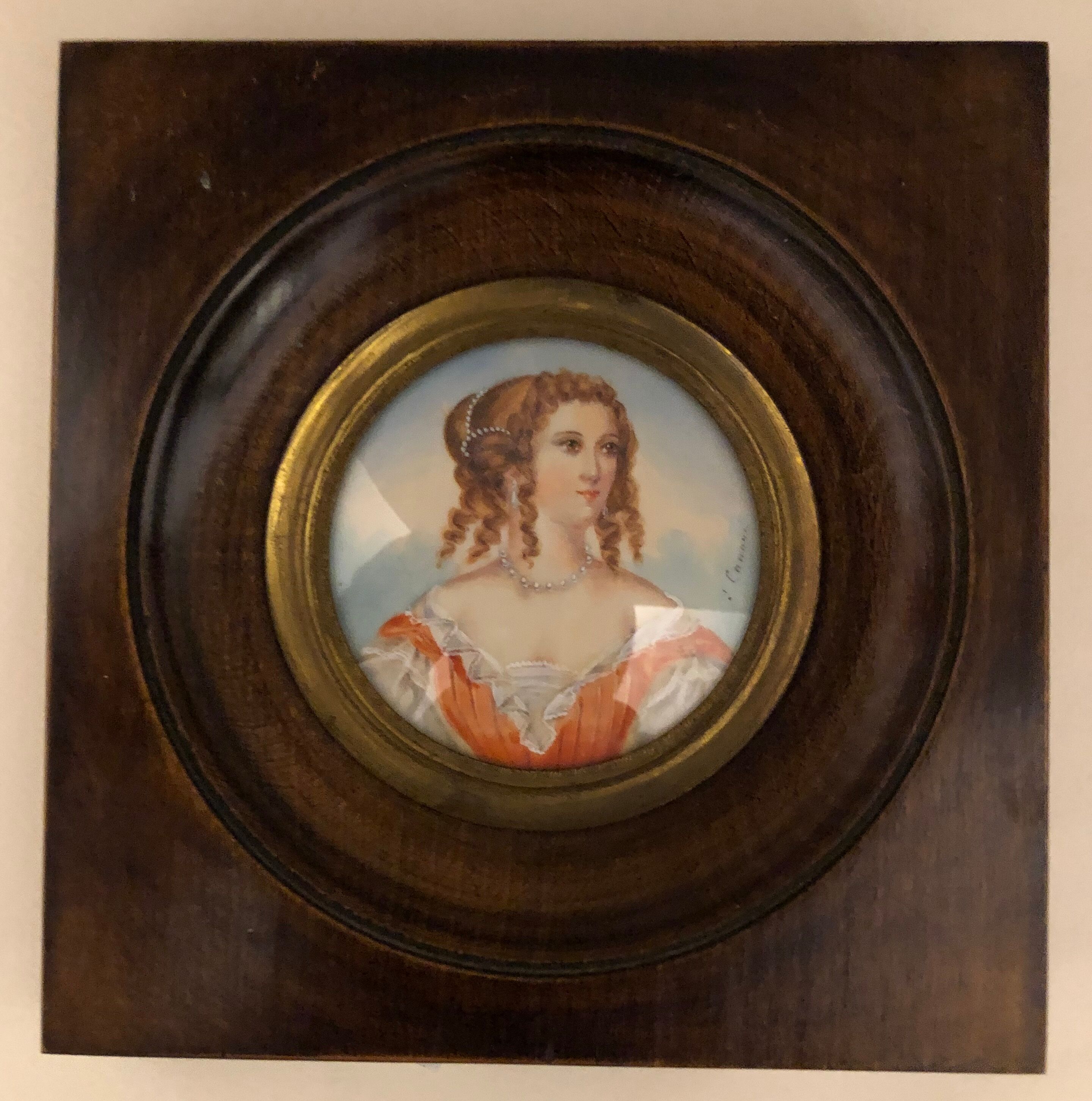 Miniature Napoleon III: portrait of a woman