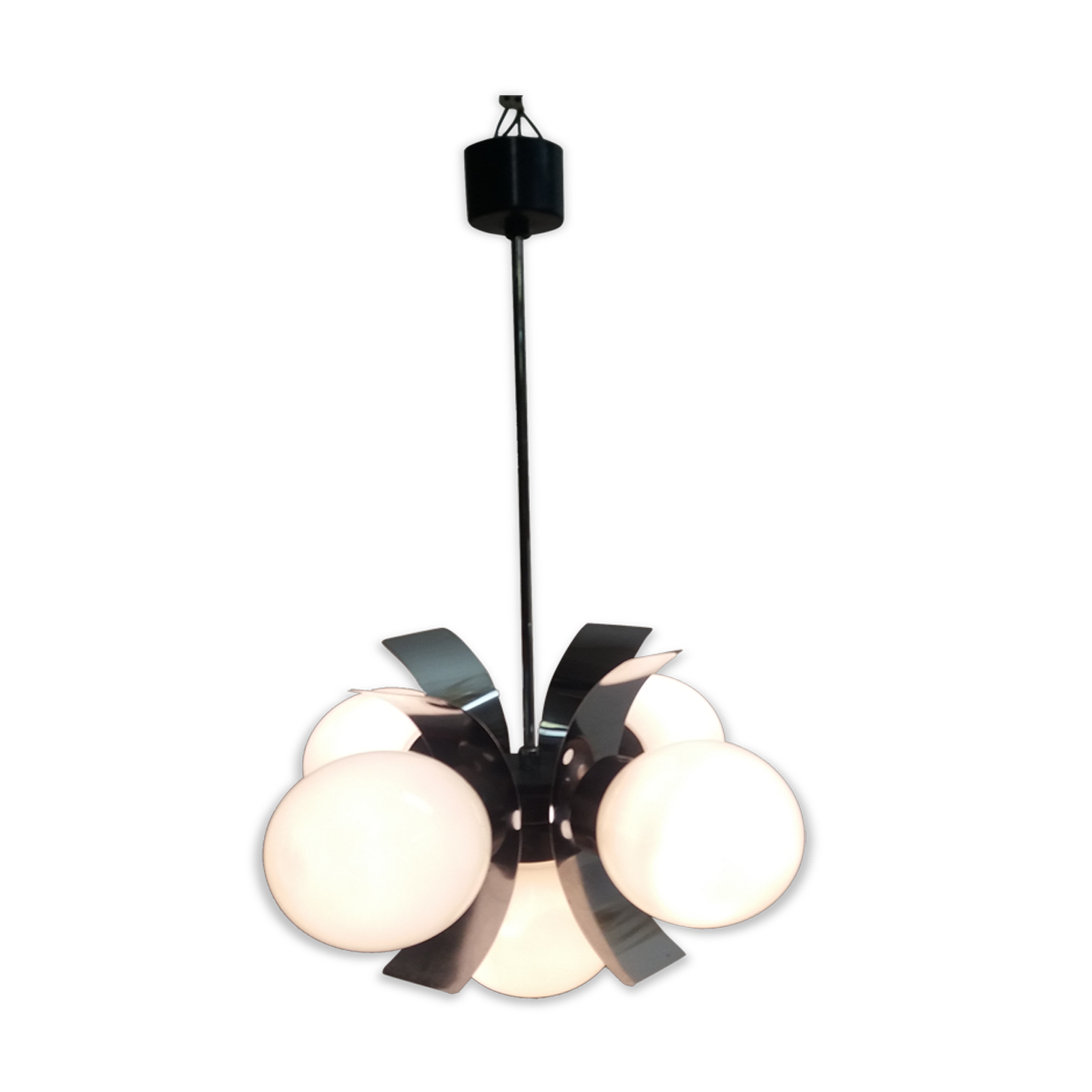 Mid-century chandelier/Napako, Czechoslovakia.