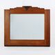 Amsterdam School style solid Oak Mirror, The Netherlands ca. 1915