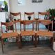 Set of 6 vintage Danish Scandinavian chairs