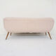 Canapé scandinave en laine bouclée, Danemark années 1960