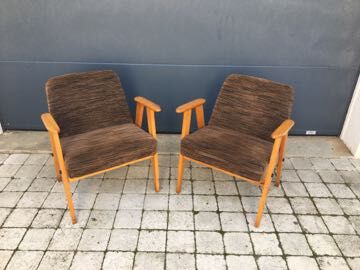 Pair of vintage Scandinavian armchairs from the 60s