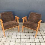 Pair of vintage Scandinavian armchairs from the 60s