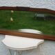 Low mirror in a carved wooden art-deco 1930 112x36cm