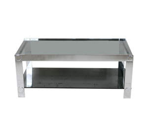 table basse acier et