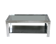 Coffee table steel and smoked glass, France, circa 1970