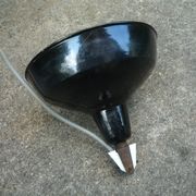 Suspension lampshade lacquered metal industrial style, retro 1950s