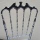 Vintage metal chrome silver chiavari napoleon year 50 italy design chair