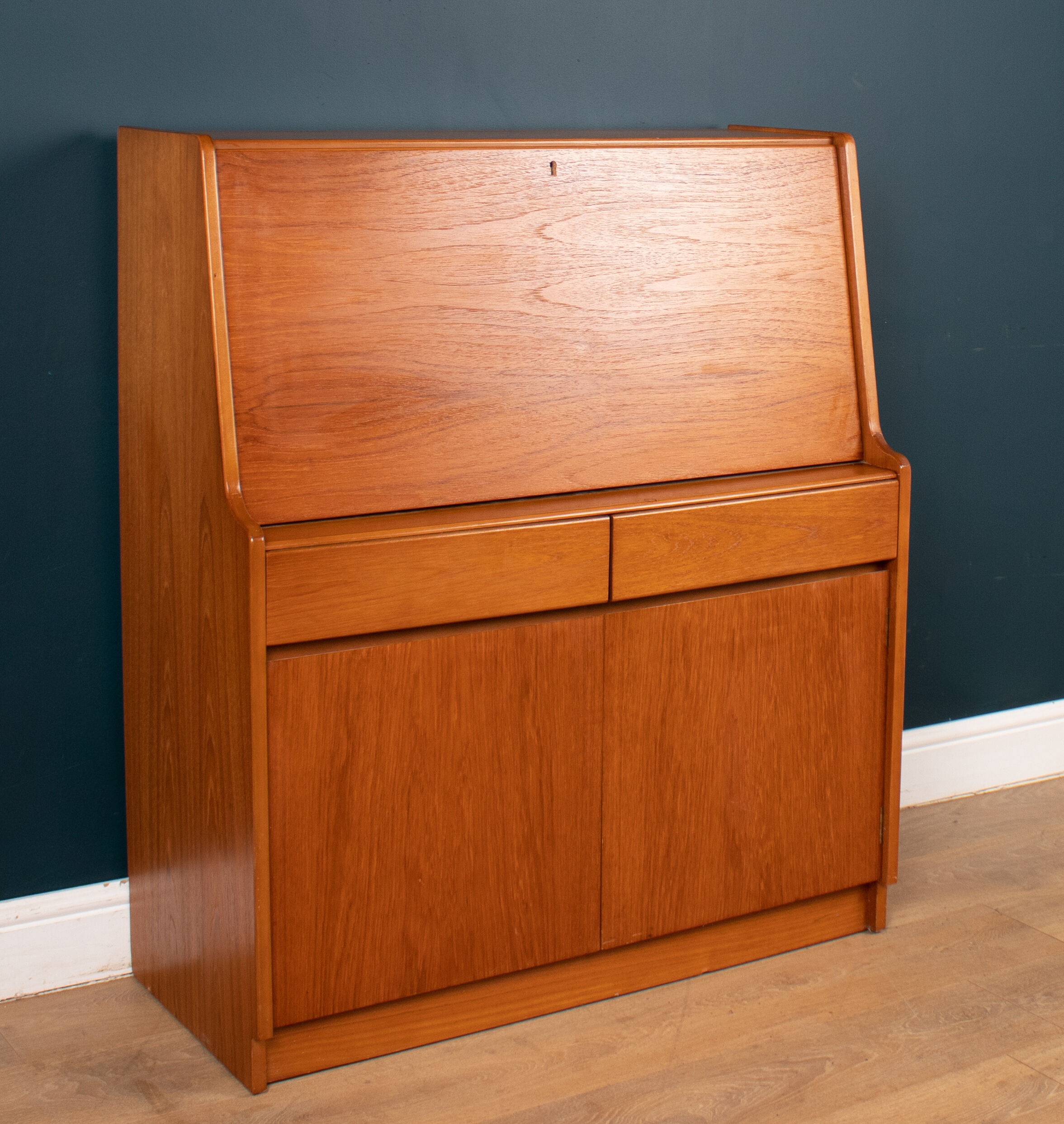 Retro Teak 1960s Mid Century Bureau Desk By Remploy