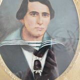 Portrait of a Sailor, 19th century, oil on cardboard