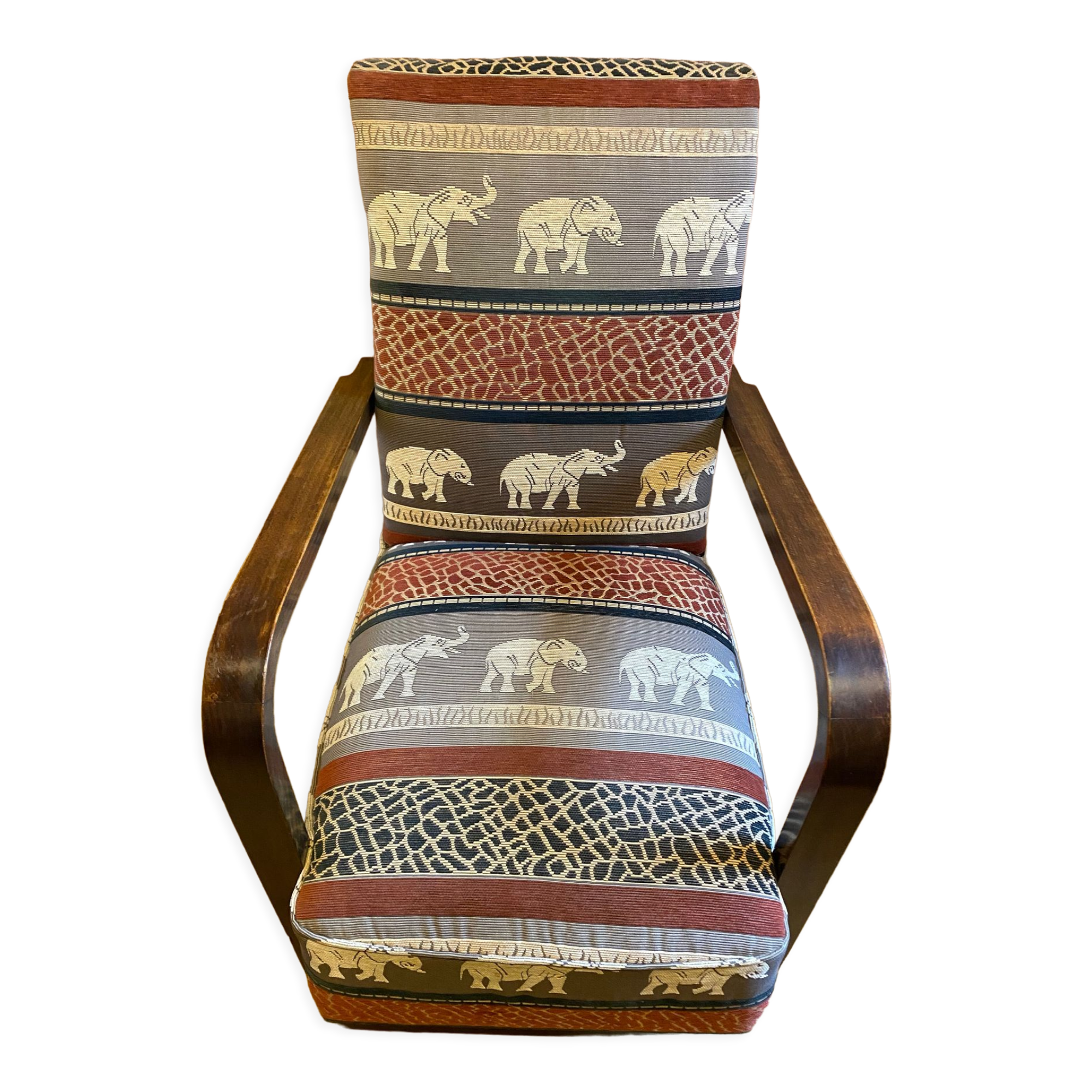 Fauteuil aux éléphants, années 40