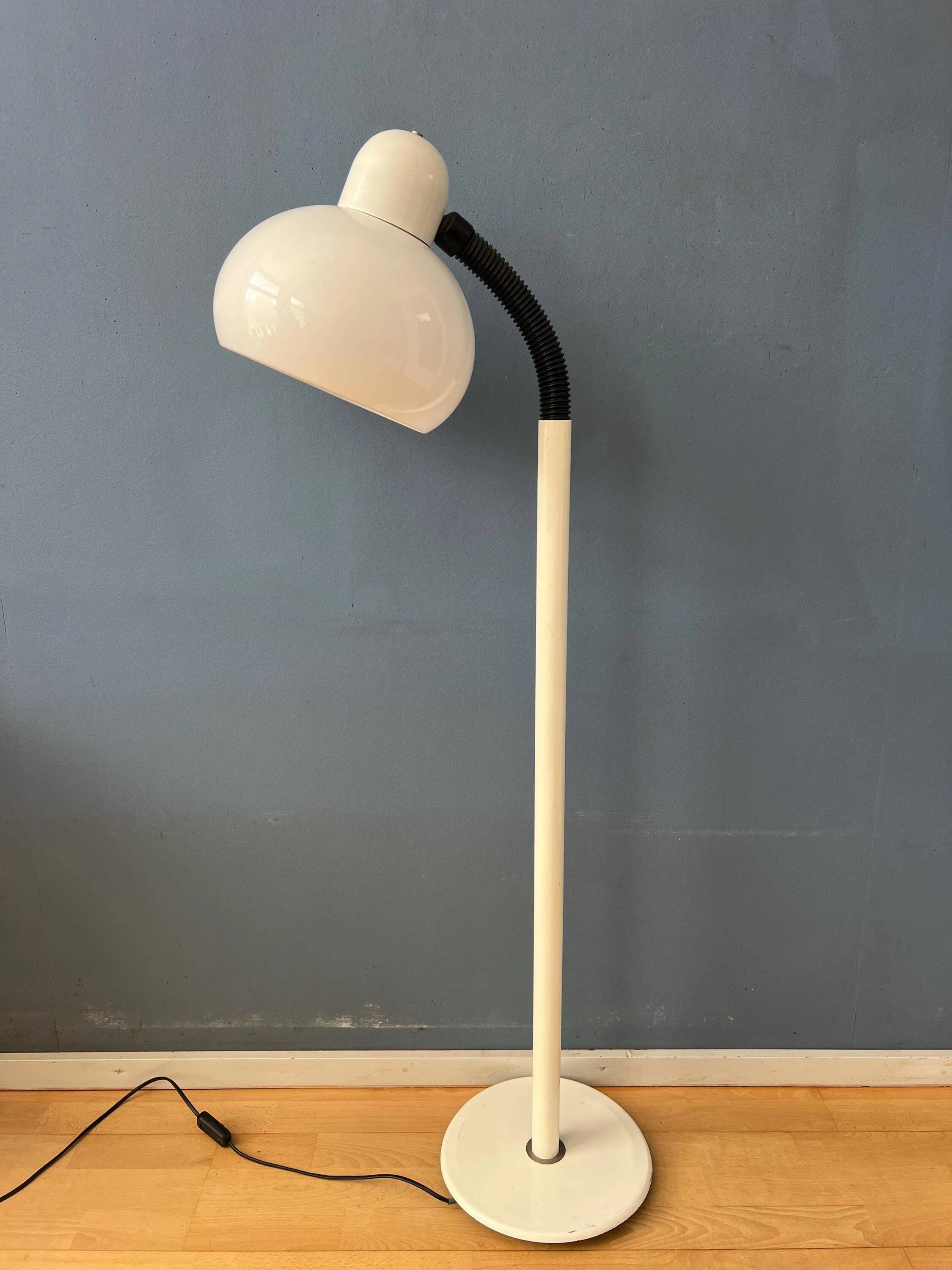 White mushroom floor lamp Mid-Century Space Age by Hala Zeist