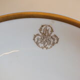 White and gold porcelain display cup - Bosquin in Caen