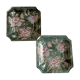 Paire de vide-poché décor fleurs