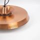 Danish vintage copper lamp from 1960s