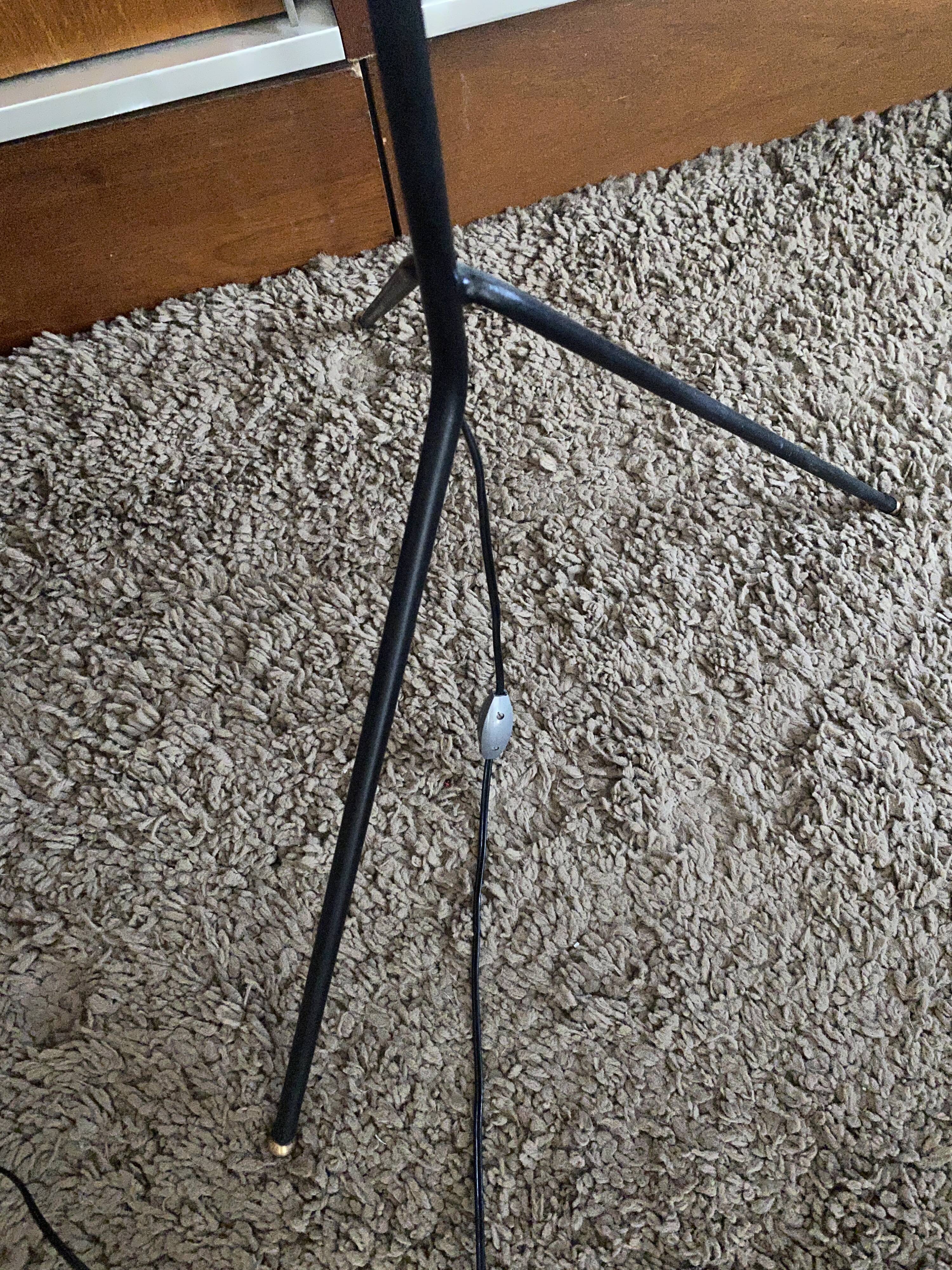 Diabolo Lamp in Black Metal, 1960Diabolo Lamp in Black Metal, 1960