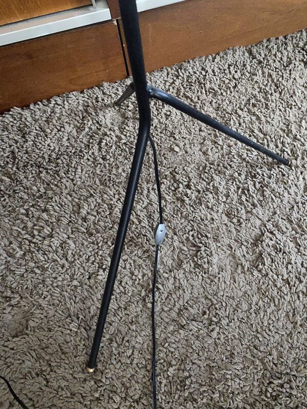 Lampe Diabolo en Métal Noir, 1960Lampe Diabolo en Métal Noir, 1960