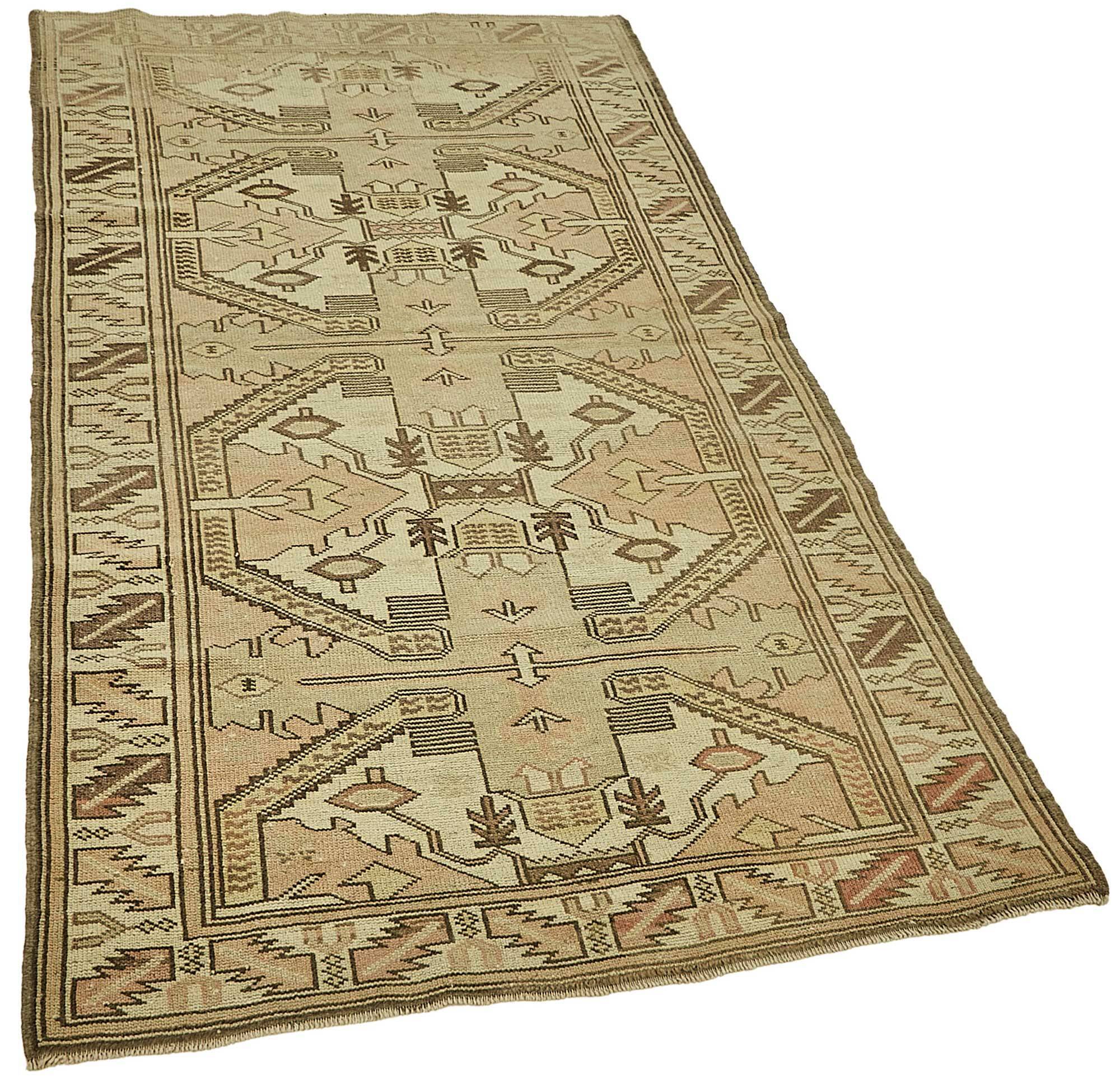 Turkish Vintage Anatolian Rug 107 cm x 190 cm