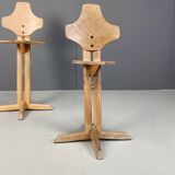 Paire de chaises ergonomiques en contreplaqué par Rybo, 1970