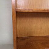 Vintage oak open bookcase