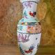 Large Chinese porcelain vase – Red rooster decoration – Asian art – H