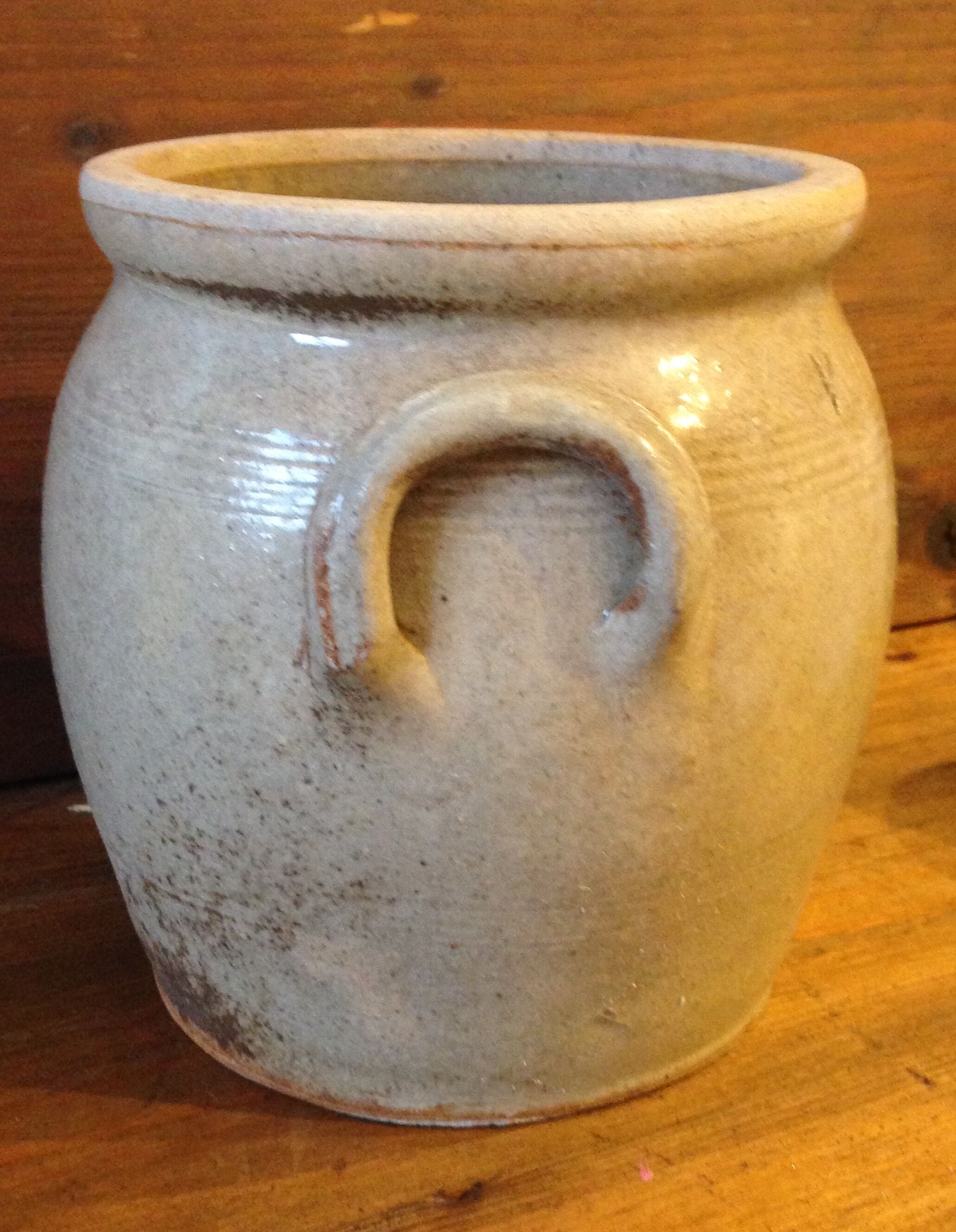 Old enameled stoneware