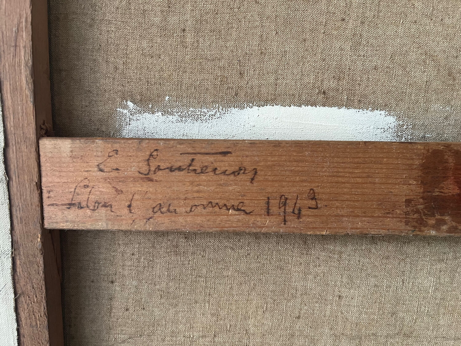 Spring on the Farm, signed E. Soutrenoy, 1949