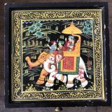 Table d’appoint peinte origine Inde