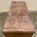 Louis XVI style chest of drawers with marble top
