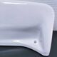 white glazed ceramic wall shelf from the 60s