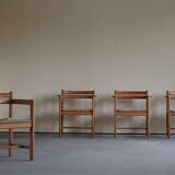 Set of 8 Dining Chairs, Model "Asserbo" by Børge Mogensen, for AB Karl Andersson