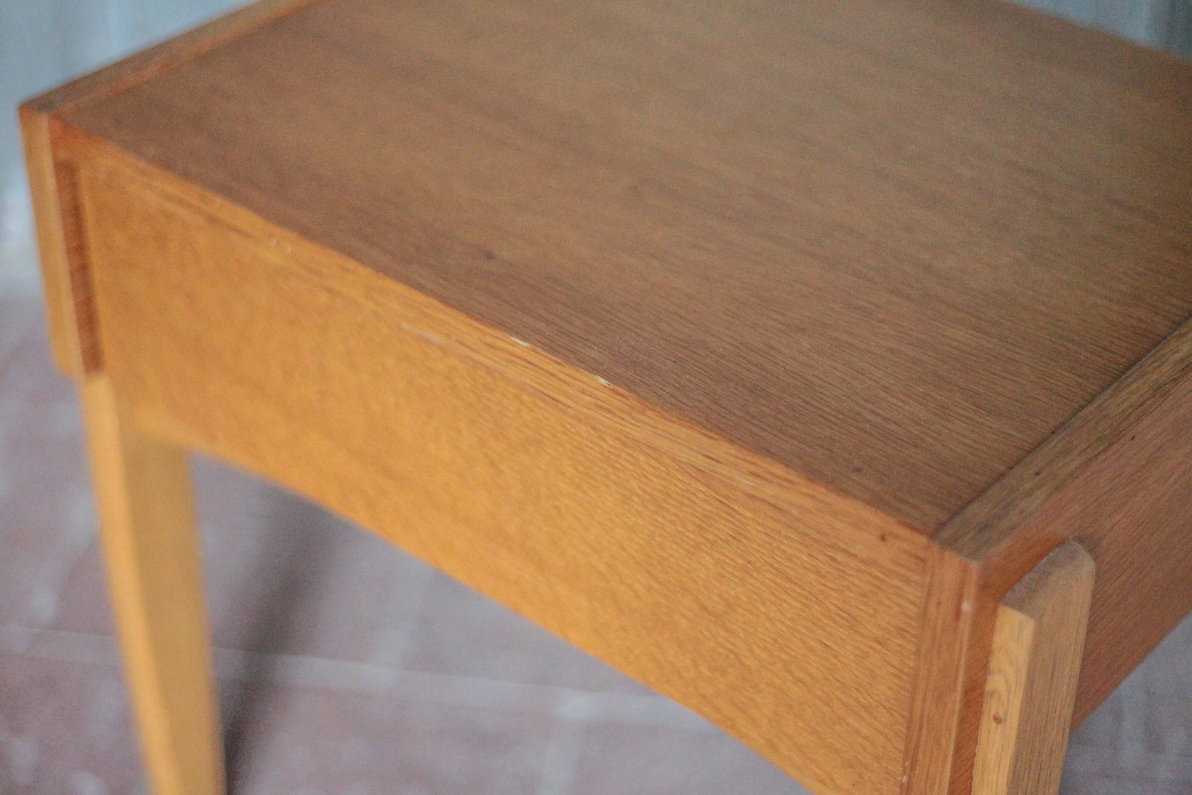 Vintage wooden bedside table, nightstand, side table, modernist.