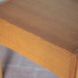 Vintage wooden bedside table, nightstand, side table, modernist.