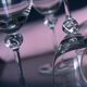 Daum crystal wine glasses, Bolero model 14 cm.