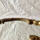 Vintage wall mirror in gold resin