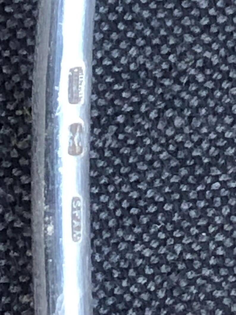 A fine silver-plated Art Nouveau sauce spoon/punch ladle, made by S.F.A.M.,