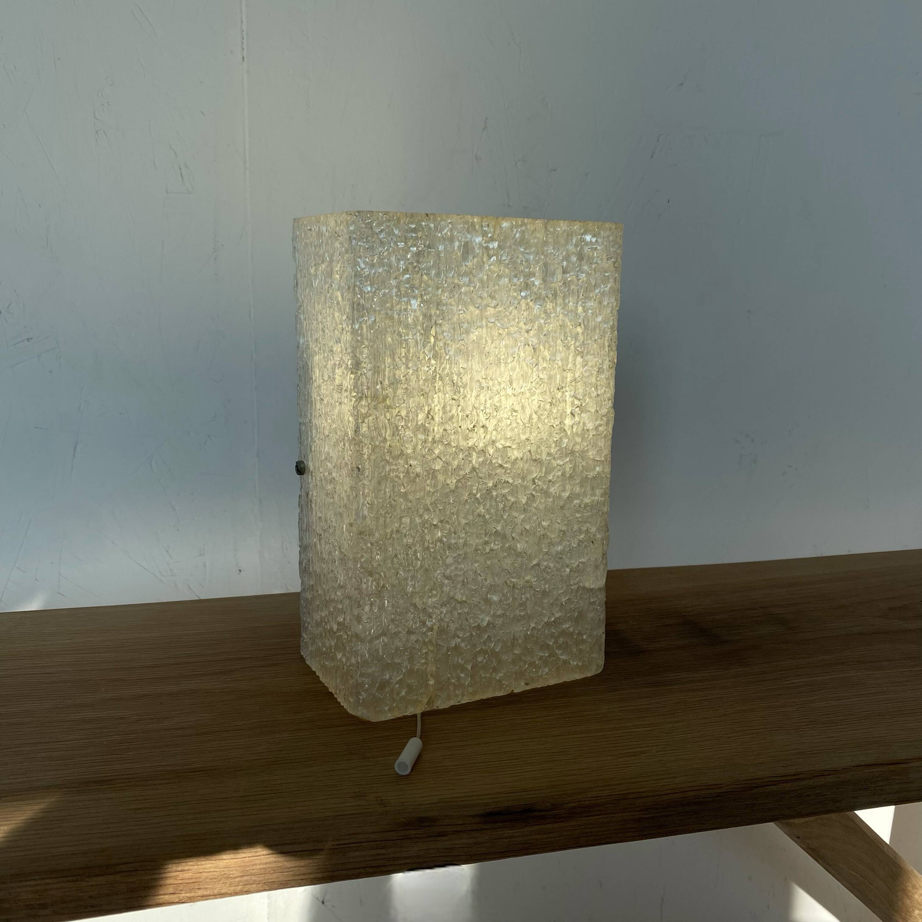 Antique seventies perspex wall light, vintage lighting 1960 1970 LAMP-7471
