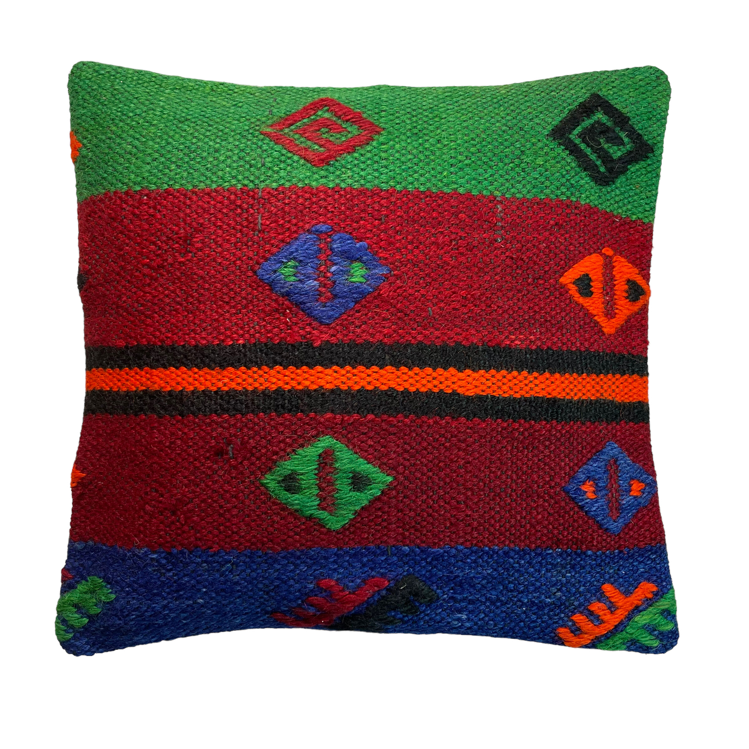 Vintage turkish Kilim cushion cover 40x40cm