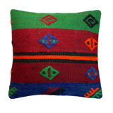 Vintage turkish Kilim cushion cover 40x40cm