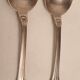 Set of mismatched silvered metal cutlery