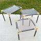 Nested tables in Hollywood Regency style, 1970s.