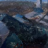 Painting HSP Samouchine (kyiv church) "The Mongol" St Petersburg 1966 Russian