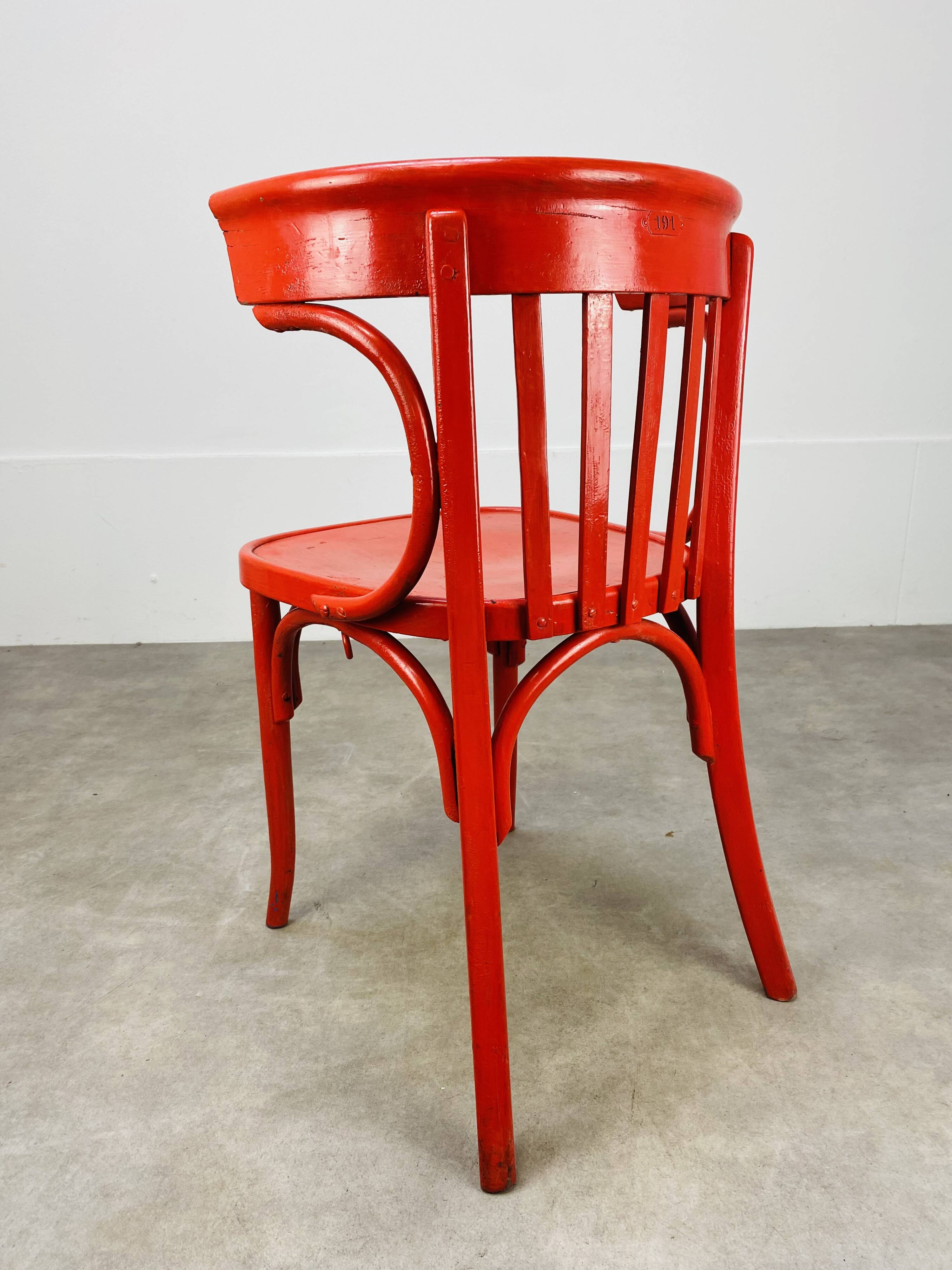 Office armchair Luterma curved wood bistro style