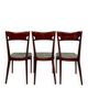 Chaises de salle à manger en bois de hêtre aux tons verts, années 1950