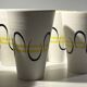 Andre baud for vallauris, ceramic jug and 6 glasses set, ca 1960