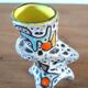 Free-form ceramic vase signed Bessone Vallauris 1960s