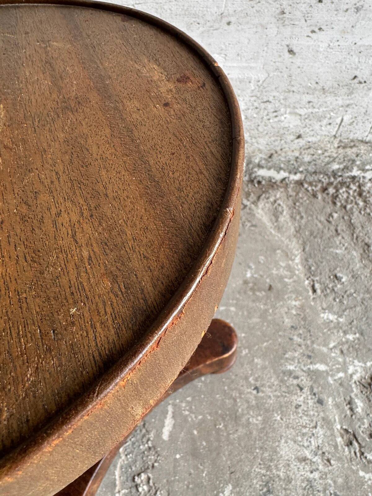 Table d’appoint vintage en bois – France, vers 1950
