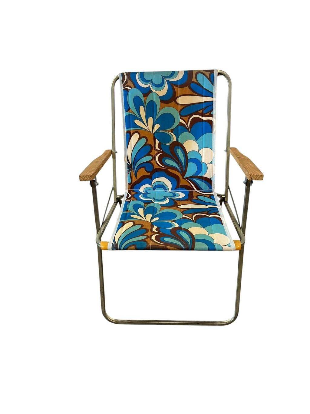 Vintage folding camping chair / garden chair / beach chair